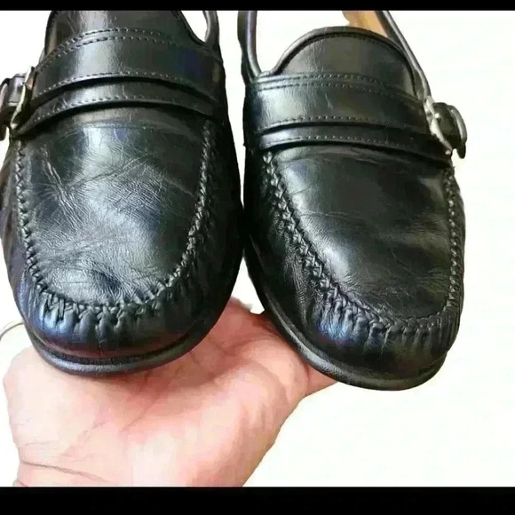 Bally Of Switzerland Mens Vintage Black Leather Loafer 8EEE (Triple Wide) main image 6